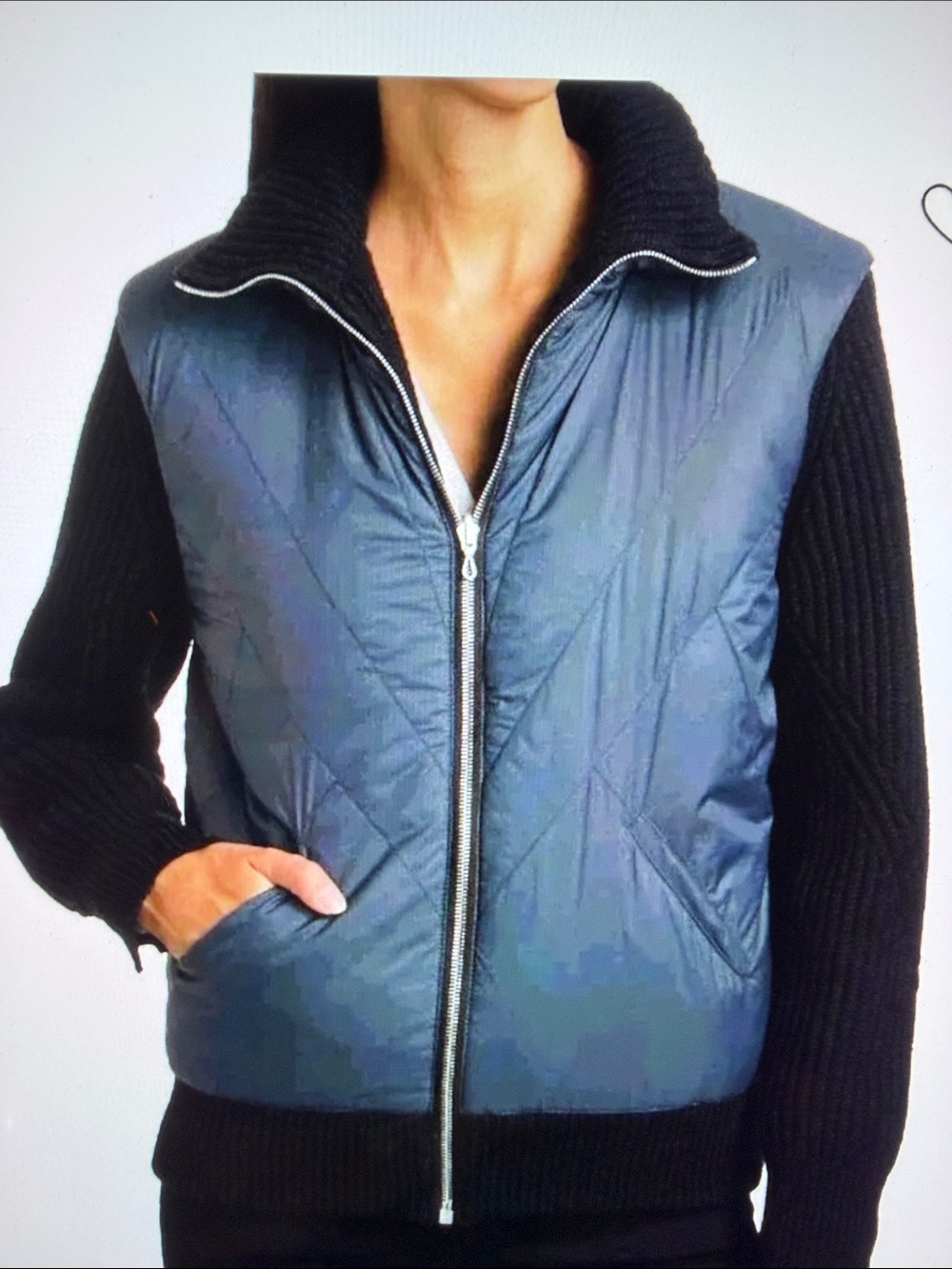 rag & bone Mikaela zip up reversible